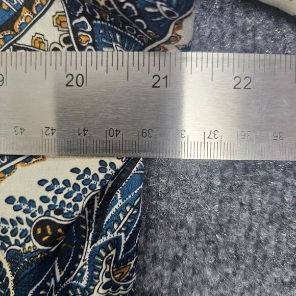 Shein Multicolored tie up Top With V Neck And Tie In Front Women’s Size M - Picture 4 of 6